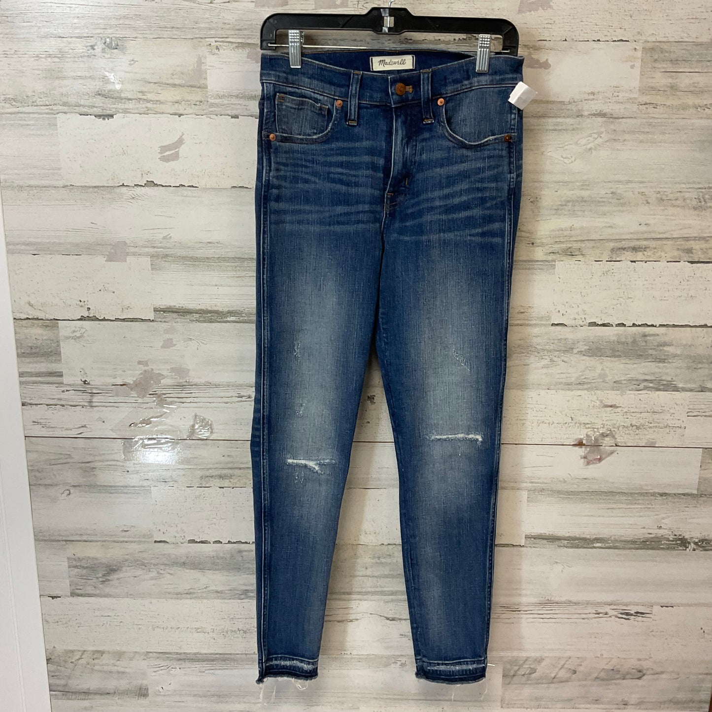 Jeans Skinny By Madewell In Blue Denim, Size: 4