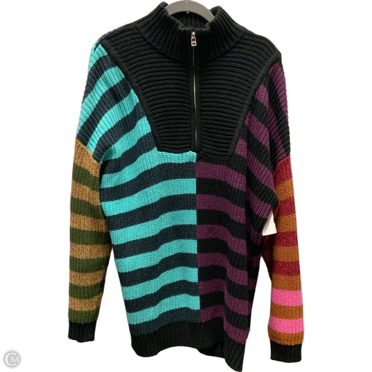 Sweater Cardigan Designer By Staud In Multi-colored, Size: M
