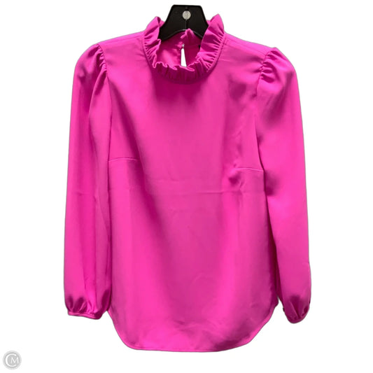 Blouse Long Sleeve By J. Crew In Pink, Size: Xxs
