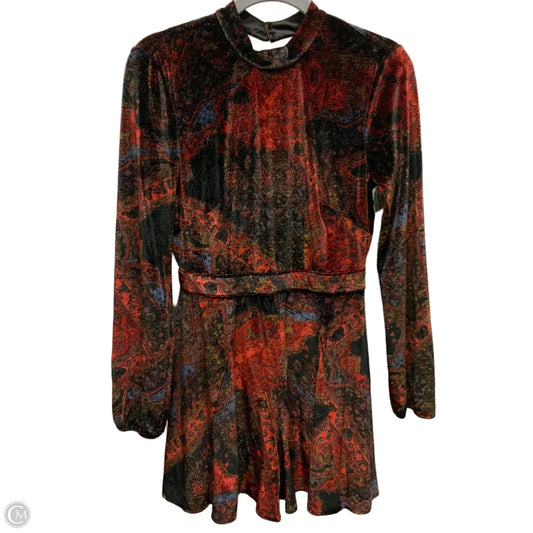 Romper Casual Short By Free People In Red, Size: S