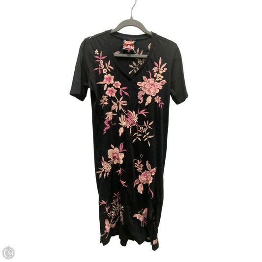 Dress Casual Midi By Johnny Was In Black, Size: Xsp