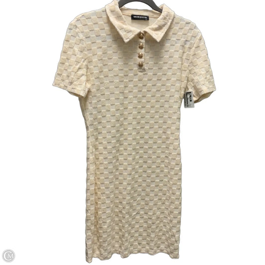 Dress Casual Short By Shane Justin In Cream, Size: Xl