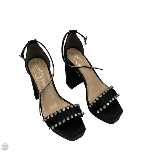 Sandals Heels Block By Sam Edelman In Black, Size: 6