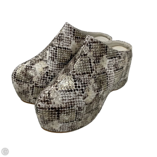 Shoes Heels Platform By Azalea Wang In Snakeskin Print, Size: 7.5