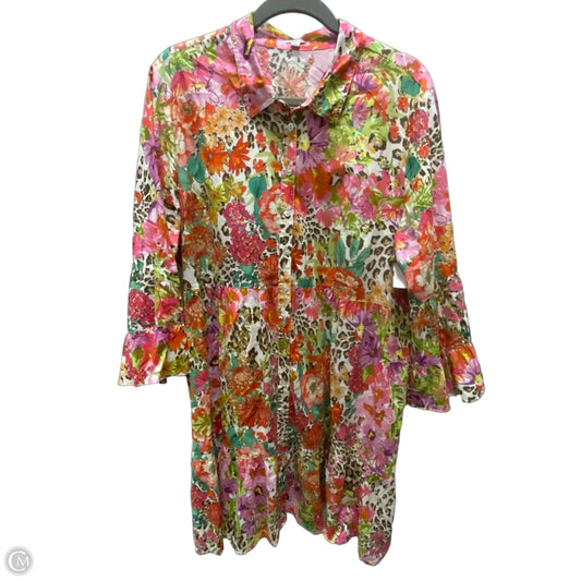 Dress Casual Short By Johnny Was In Red, Size: Xl