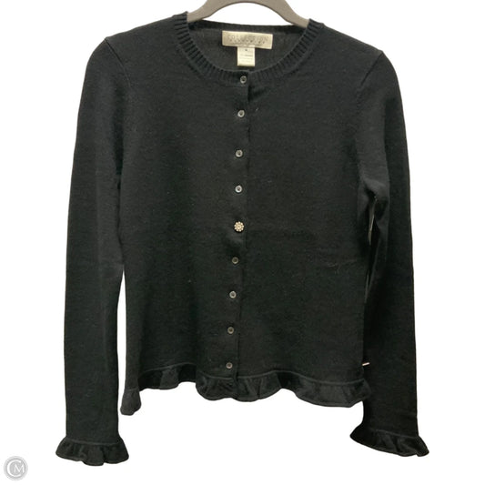 Sweater Cardigan Cashmere By Clothes Mentor In Black, Size: M