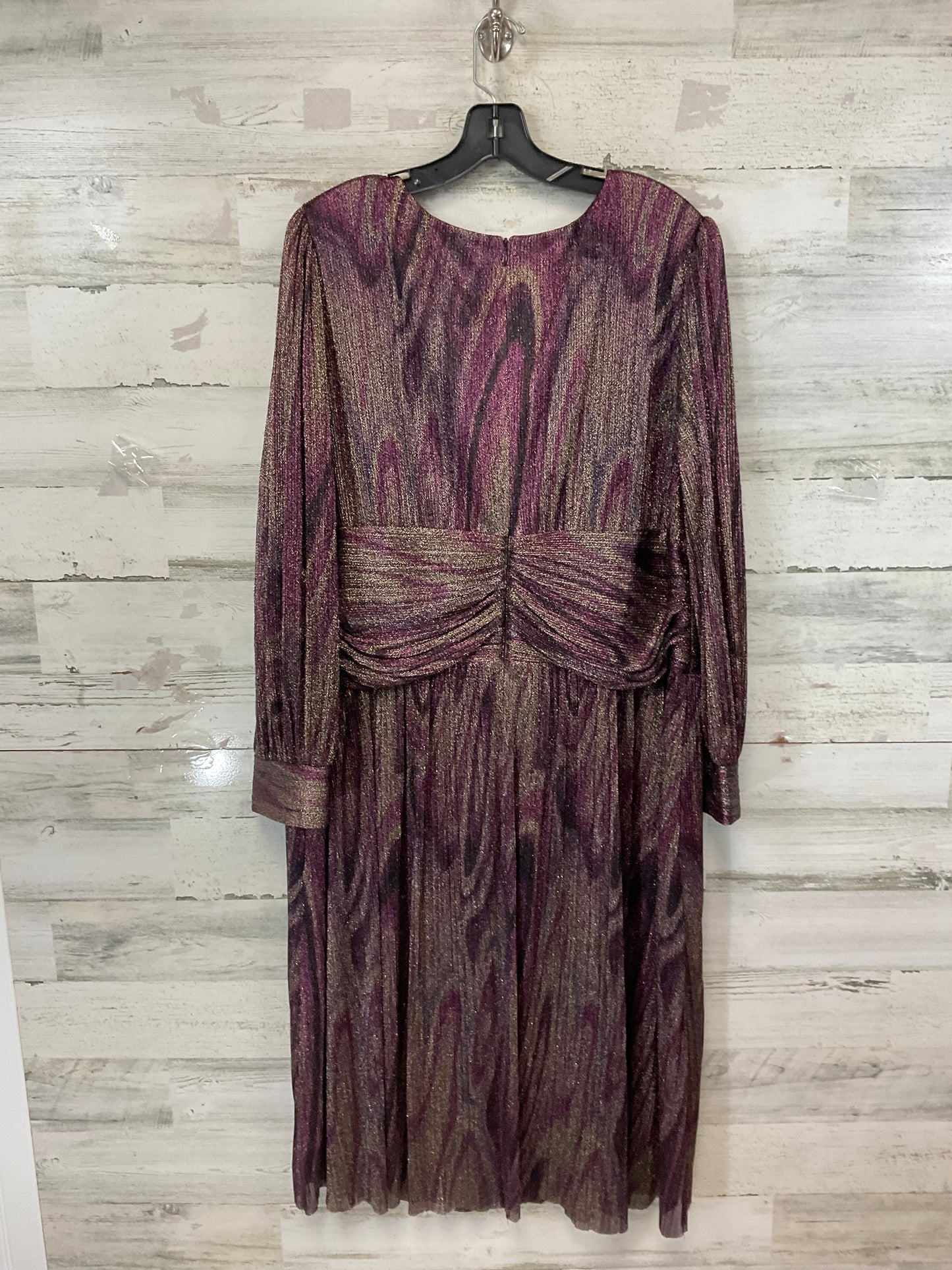 Dress Party Midi By Jessica Howard In Purple, Size: 1x