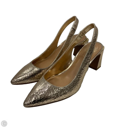 Shoes Heels Block By Vince Camuto In Gold, Size: 7