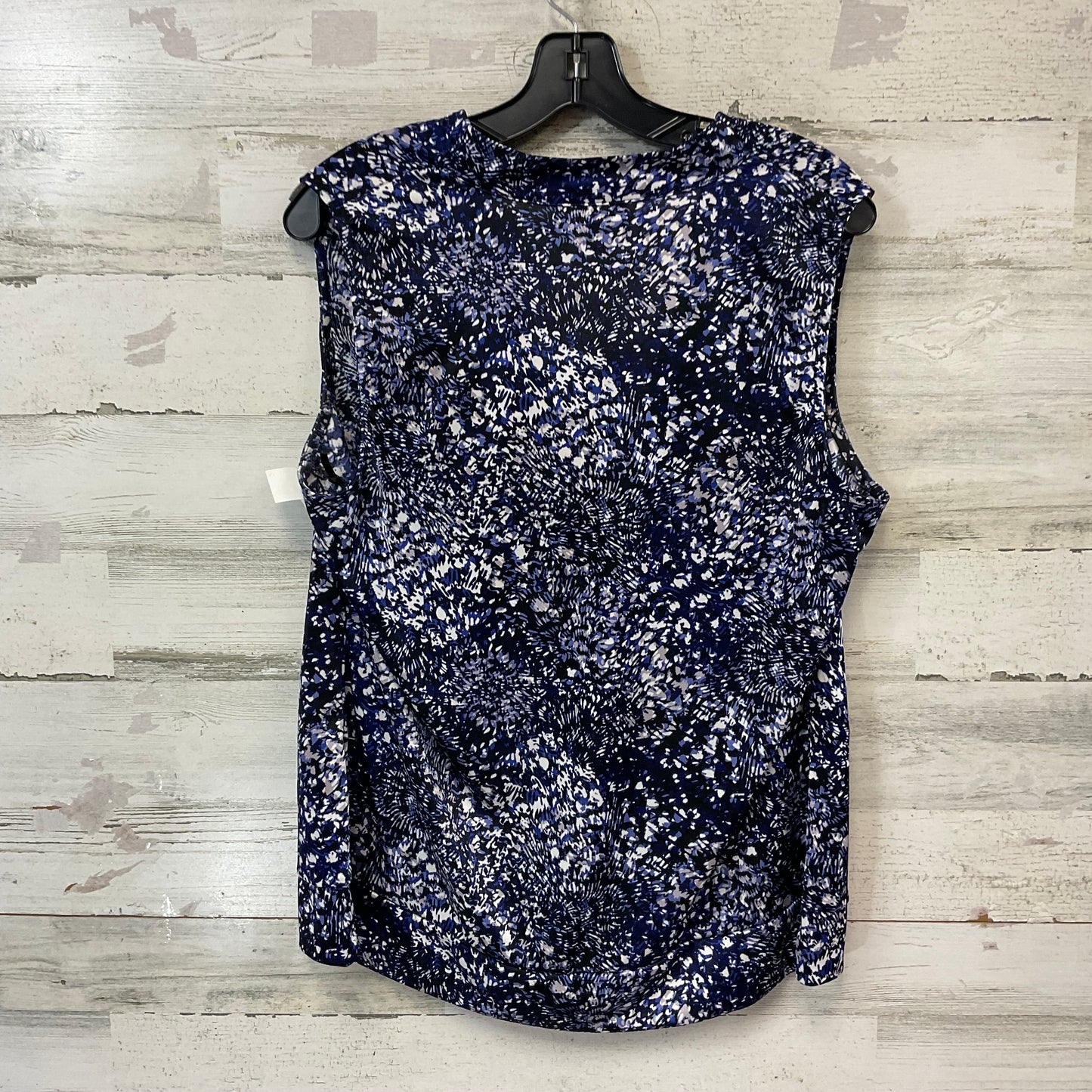 Top Sleeveless By Alfani In Blue, Size: 1x