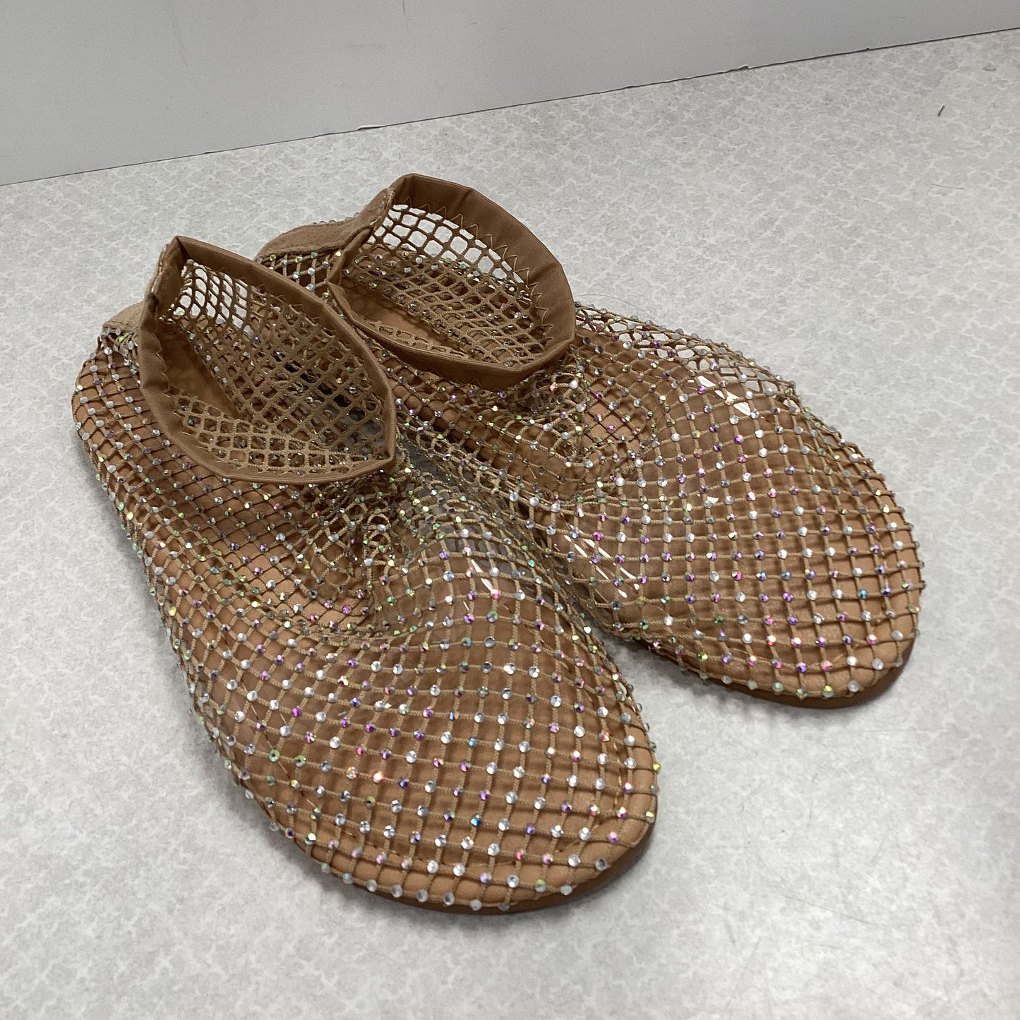 Brown Sandals Flats Shion, Size 6.5