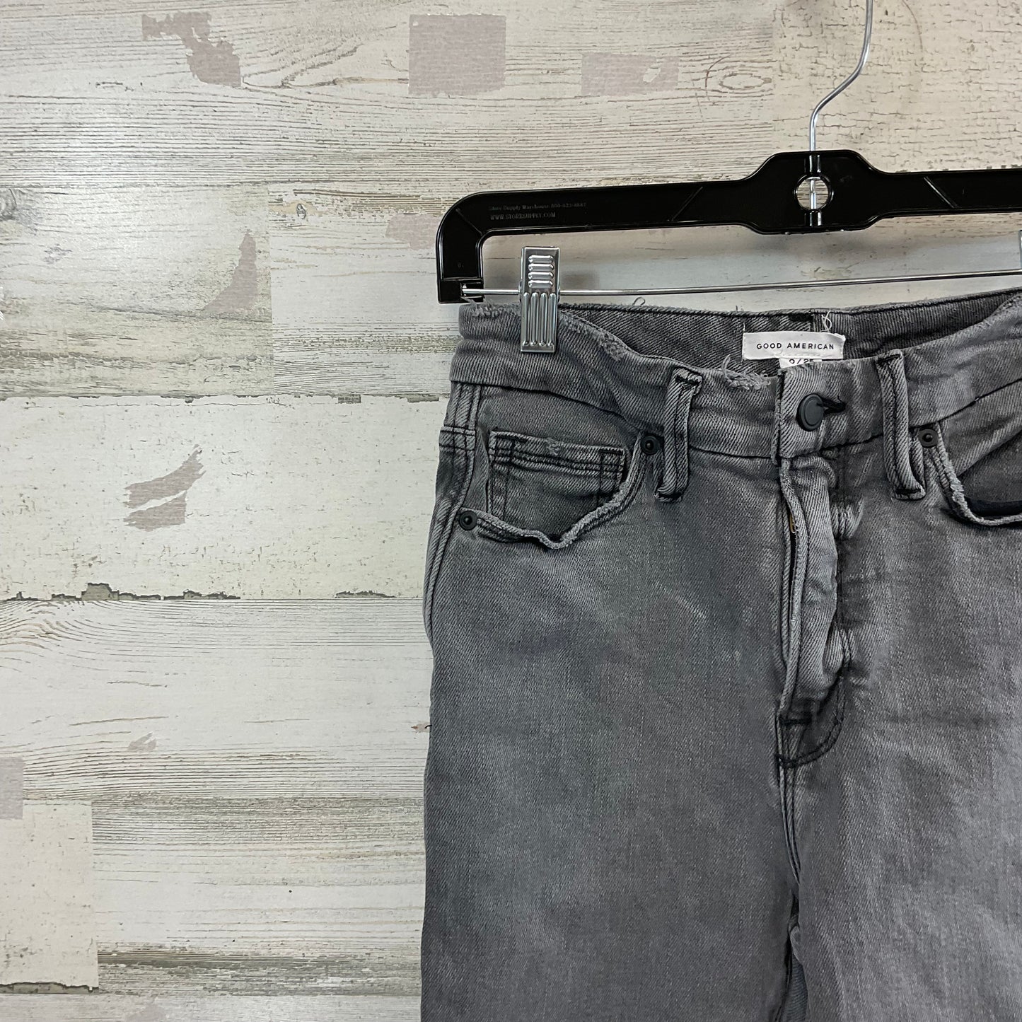 Jeans Straight By Good American In Grey, Size: 0