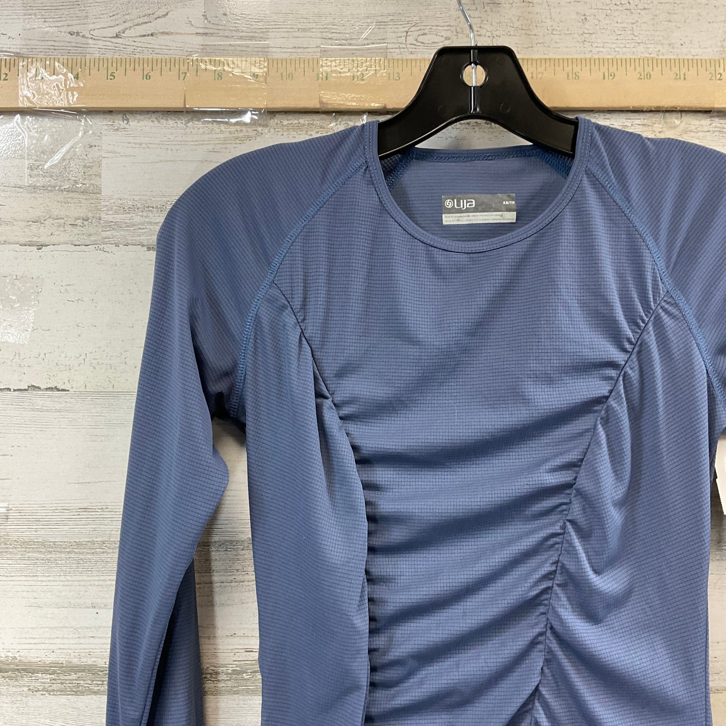 Blue Athletic Top Long Sleeve Crewneck Lija, Size Xs