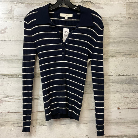 Top Long Sleeve By Loft In Navy, Size: M