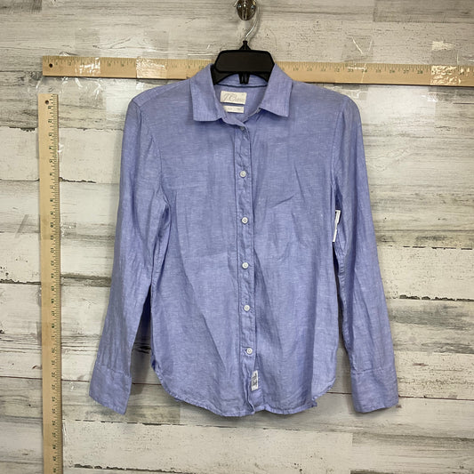 Purple Blouse Long Sleeve J. Crew, Size Xs