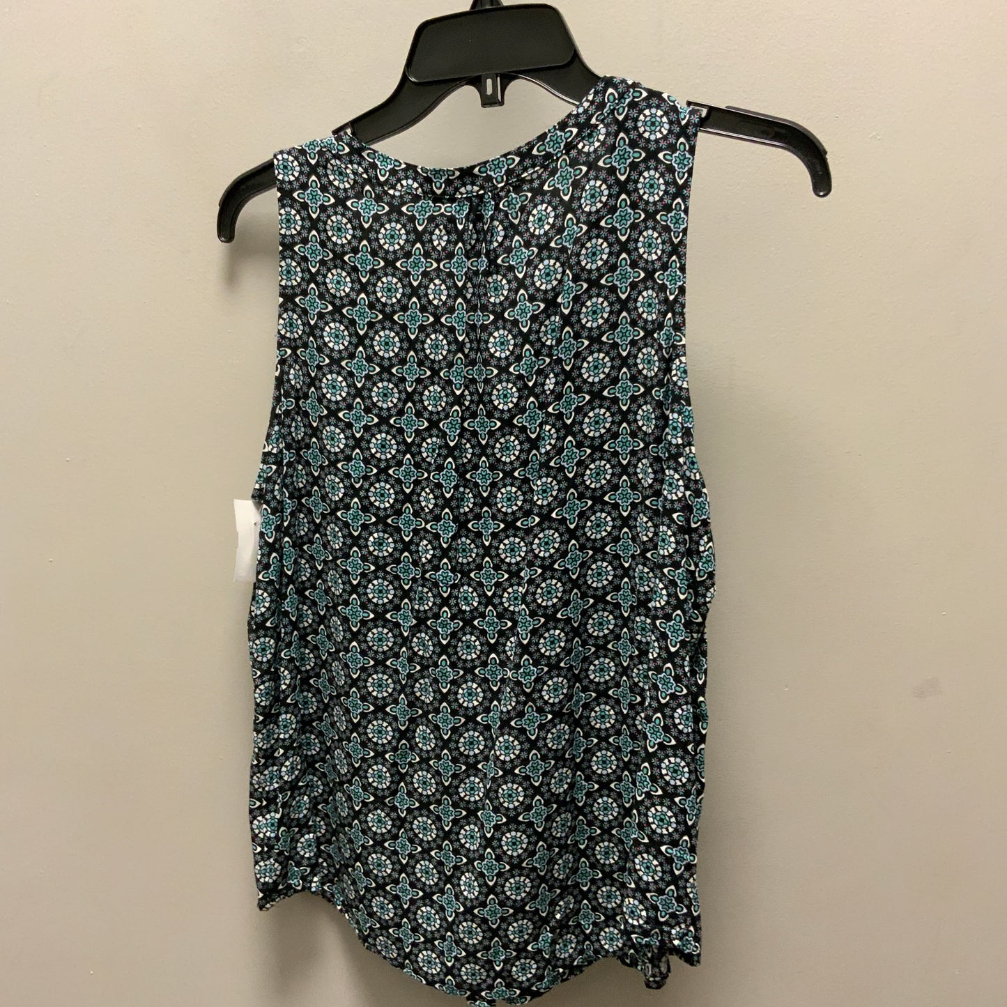 Top Sleeveless By Croft And Barrow In Blue & Green, Size: Petite  M