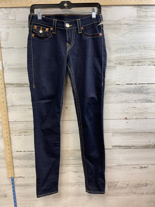 Blue Denim Jeans Straight True Religion, Size 4