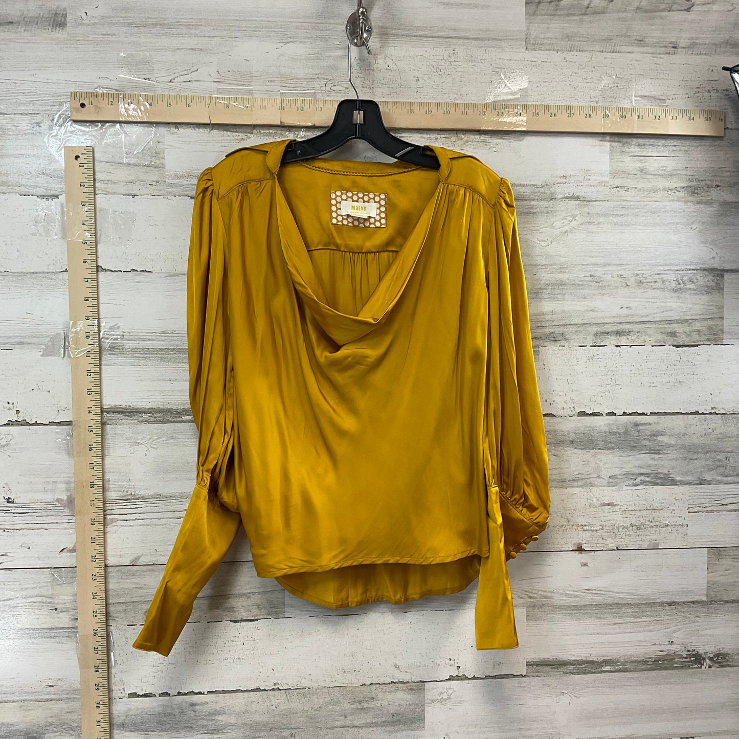 Yellow Top Long Sleeve Maeve, Size S