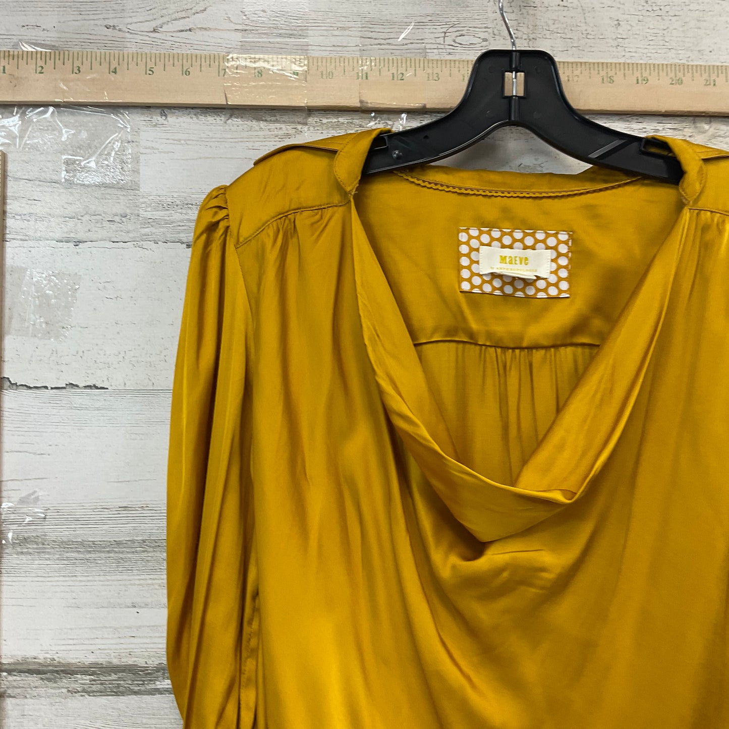 Yellow Top Long Sleeve Maeve, Size S