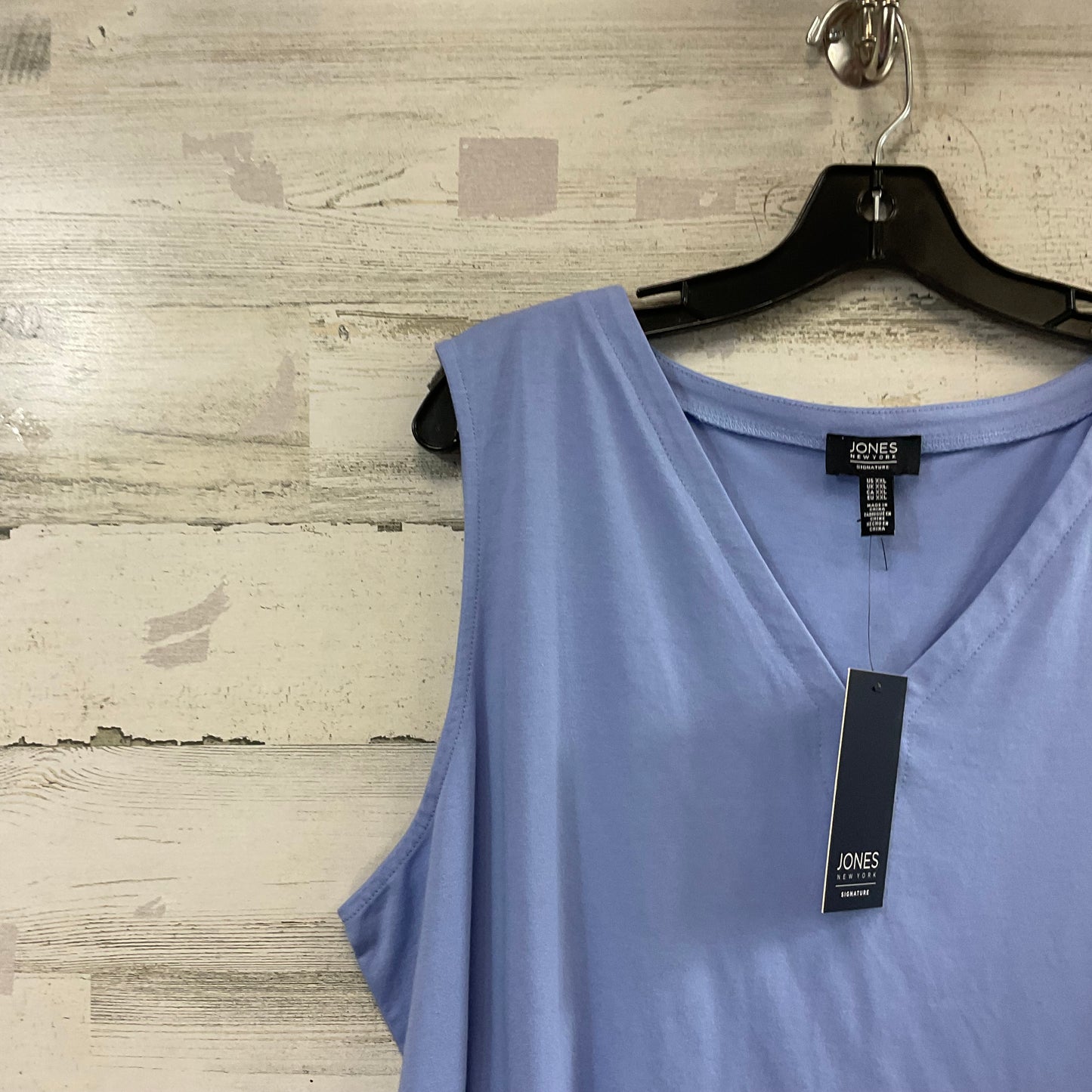 Top Sleeveless Basic By Jones New York In Blue, Size: Xxl