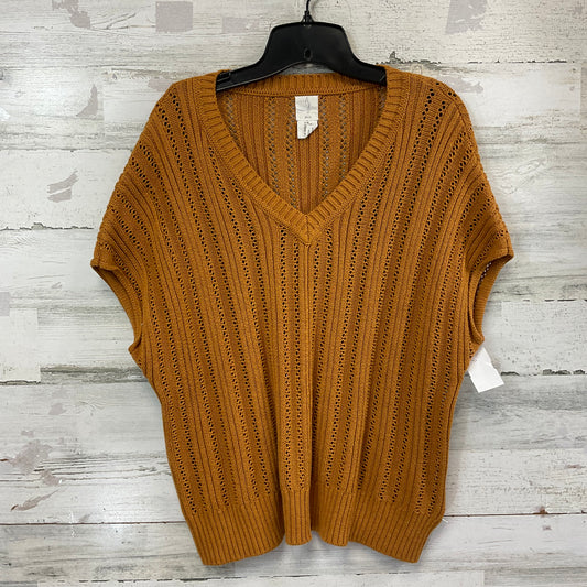 Sweater Short Sleeve By Joie In Brown, Size: M