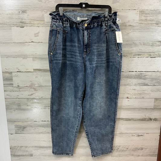 Jeans Straight By Vintage America In Blue Denim, Size: 18