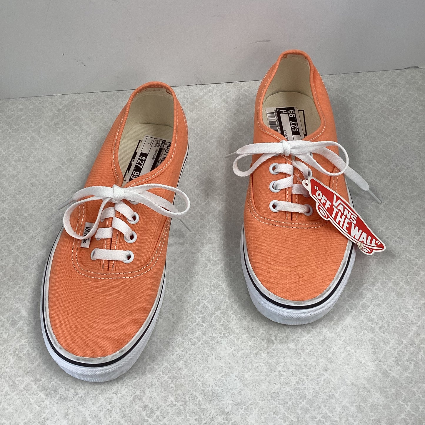 Shoes Sneakers By Vans In Orange, Size: 7