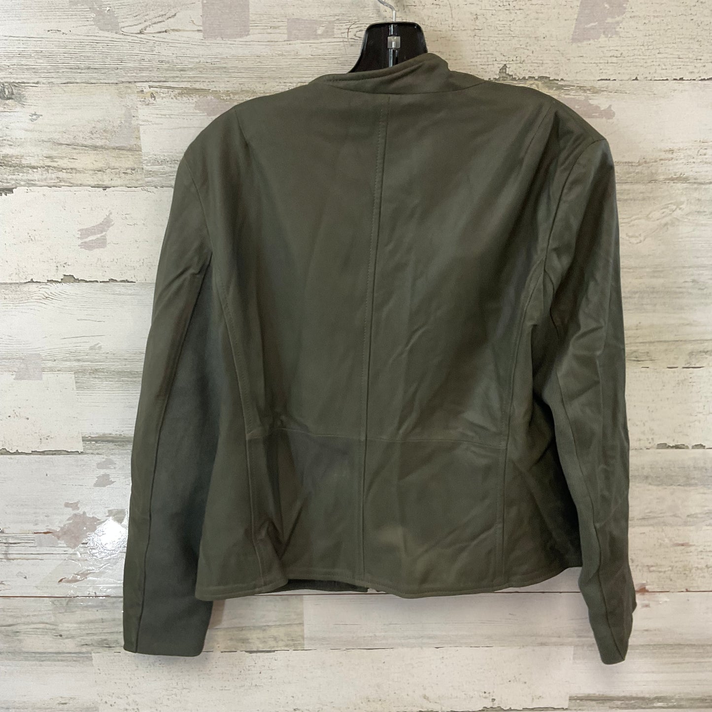 Jacket Leather By Lamarque In Green, Size: L