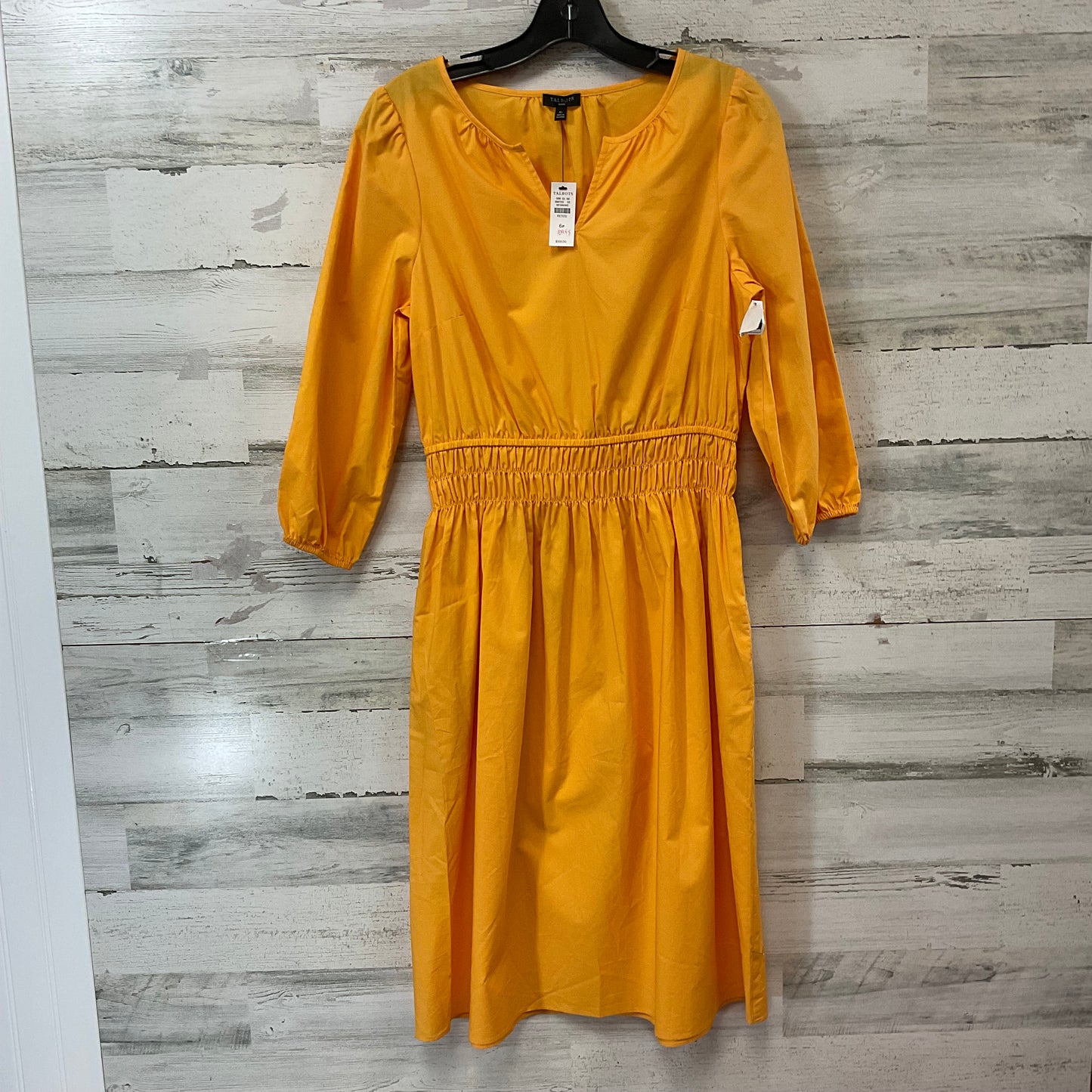 Dress Casual Short By Talbots In Yellow, Size: 6petite