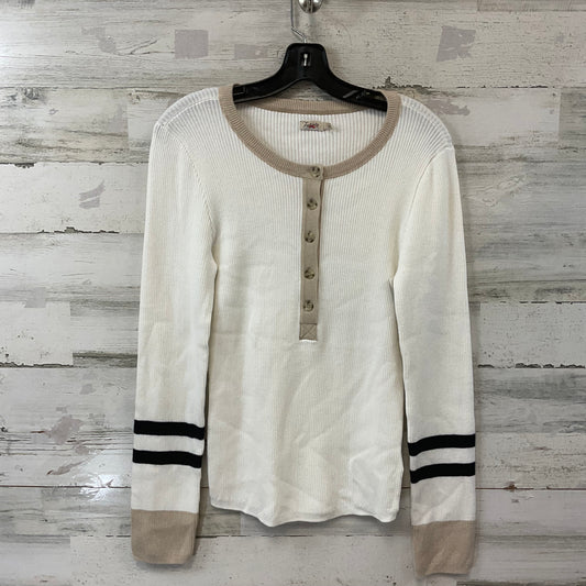 Sweater By Faherty In White, Size: L