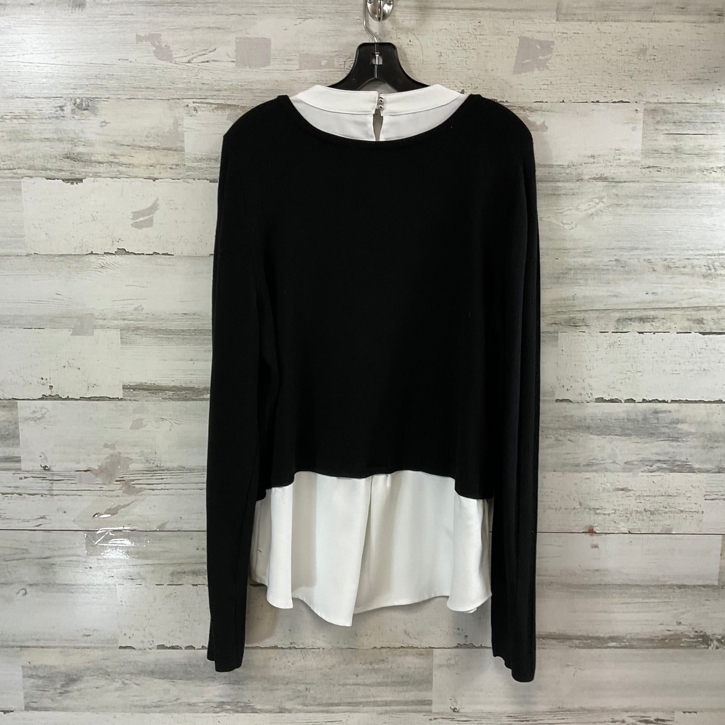 Sweater By White House Black Market In Black & White, Size: Xl