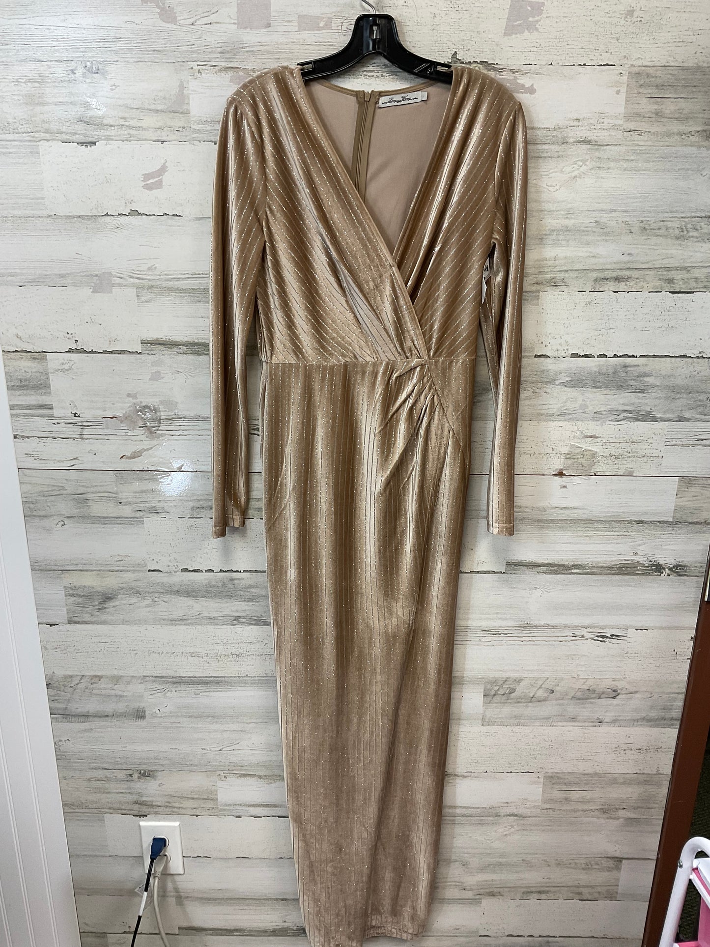 Dress Party Long By LUCY WANG In Gold, Size: L