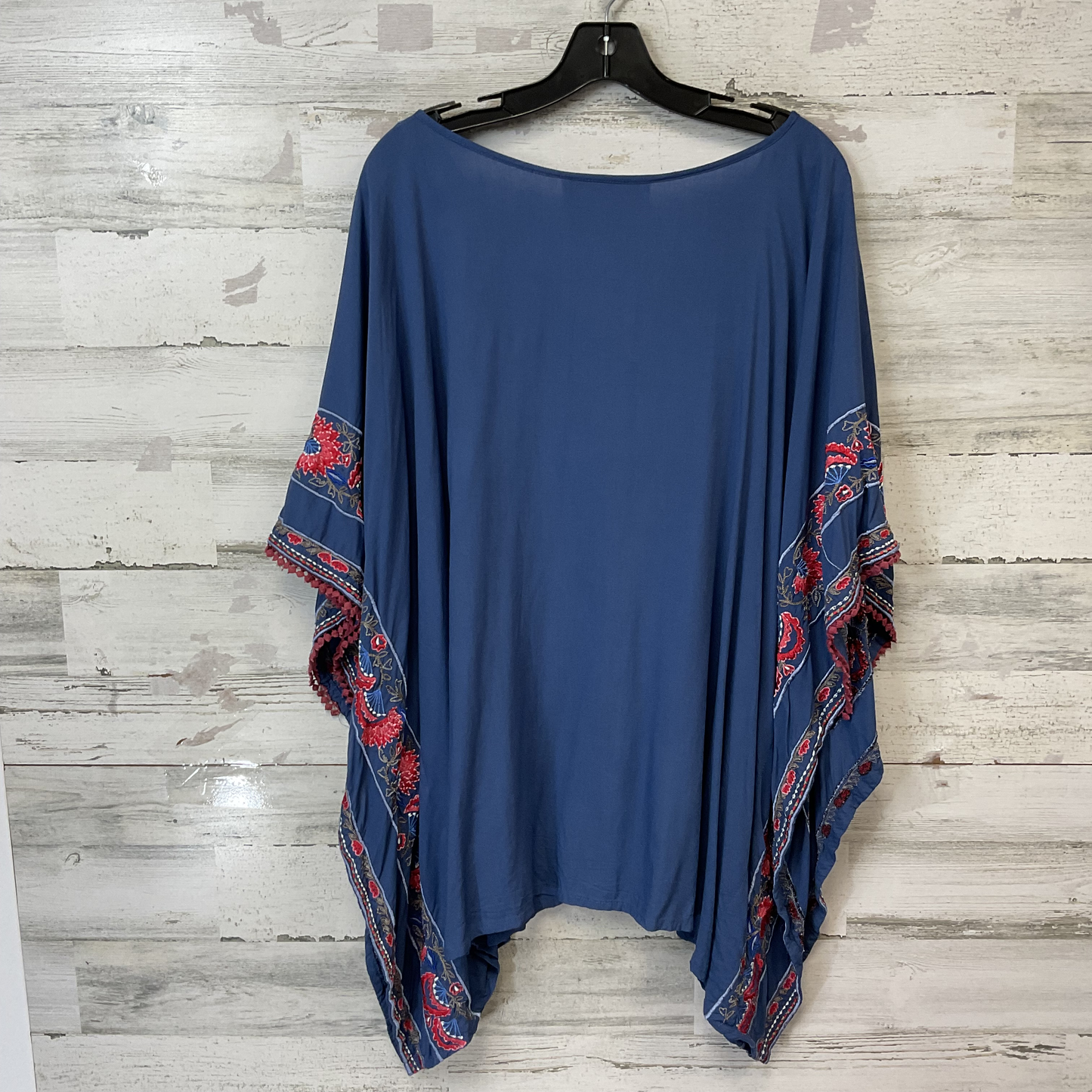 Top Sleeveless By VINTAGE COLLECTION In Blue, Size: L