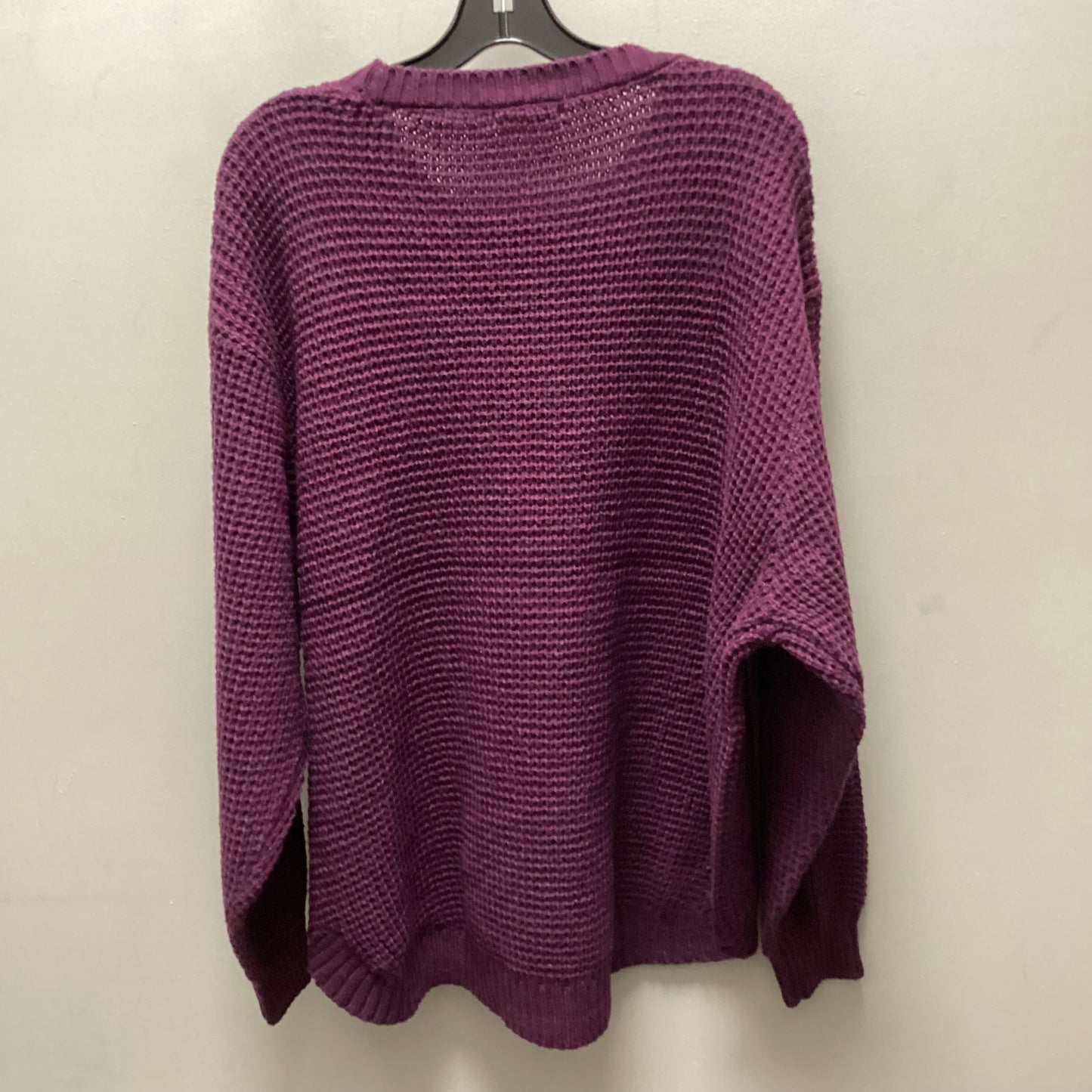 Sweater By Zenana Outfitters In Purple, Size: 3x