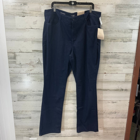 Jeans Straight By Not Your Daughters Jeans In Blue Denim, Size: 22w