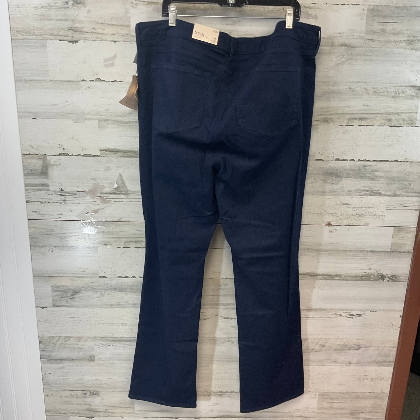 Jeans Straight By Not Your Daughters Jeans In Blue Denim, Size: 22w