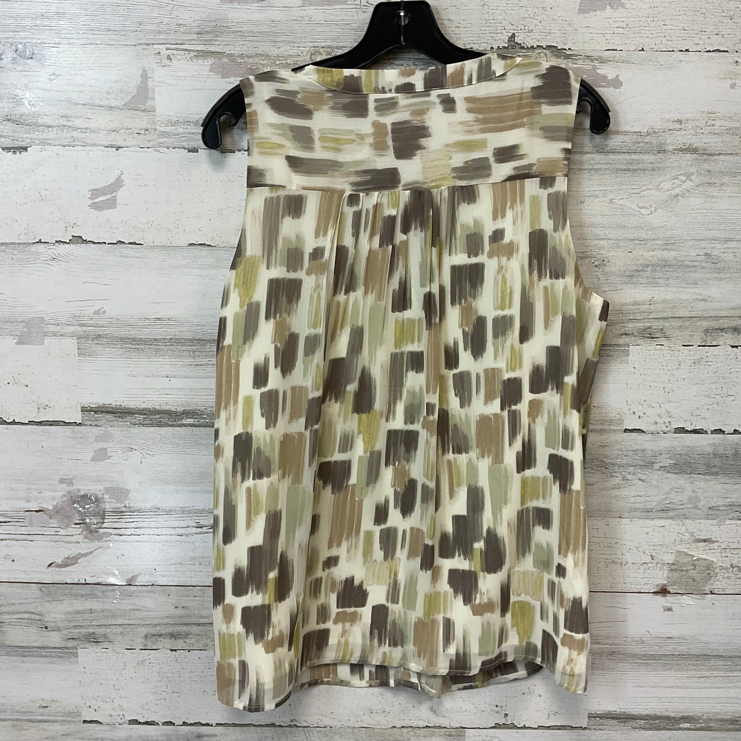 Top Sleeveless By Doe & Rae In Brown, Size: L