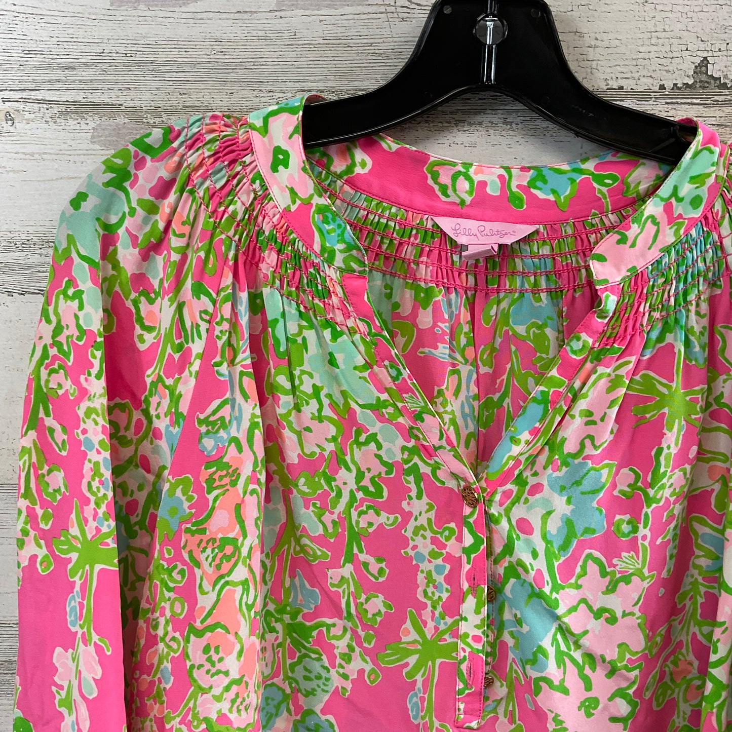 Top Long Sleeve By Lilly Pulitzer In Pink, Size: S