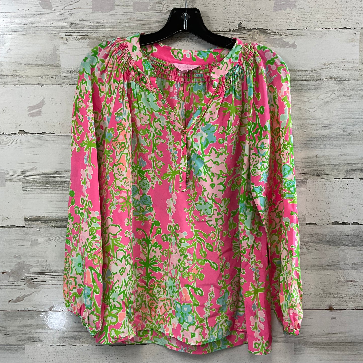 Top Long Sleeve By Lilly Pulitzer In Pink, Size: S