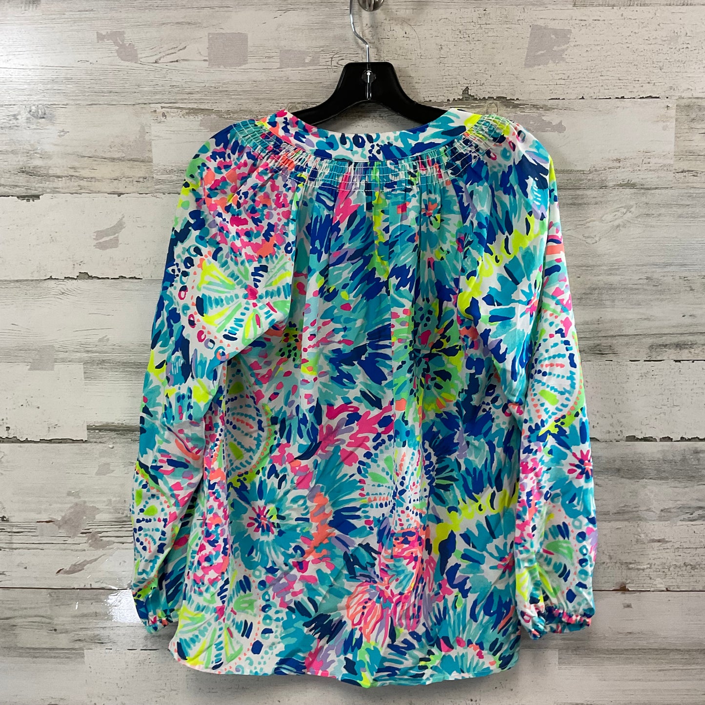 Top Long Sleeve By Lilly Pulitzer In Blue, Size: S