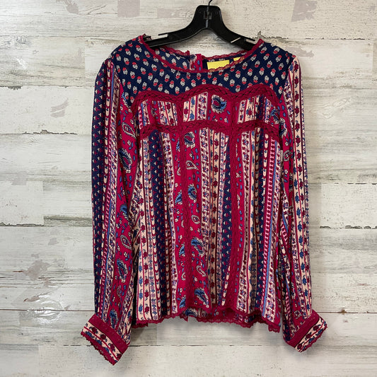 Top Long Sleeve By Maeve In Purple, Size: S