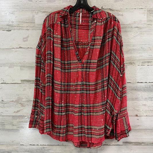 Top Long Sleeve By Free People In Red, Size: Xs