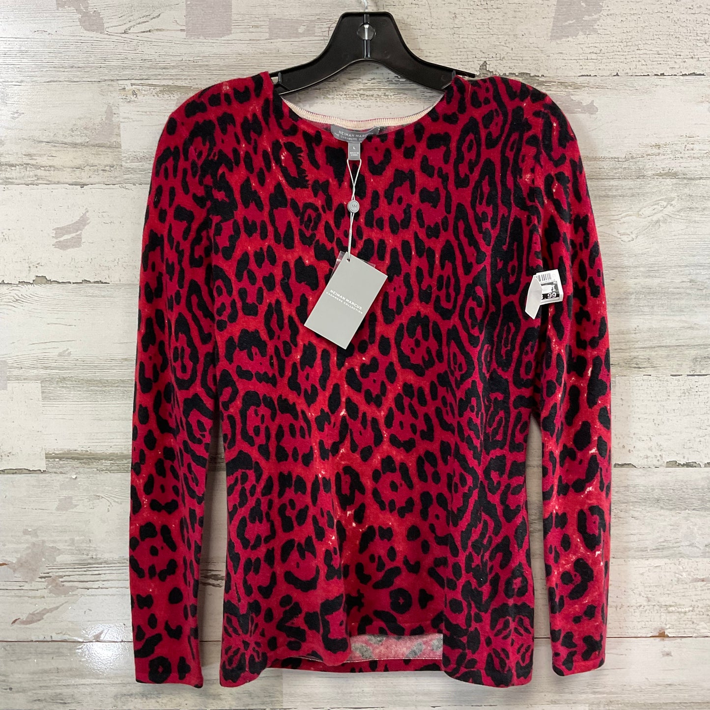 Sweater Cashmere By Neiman Marcus In Red, Size: L