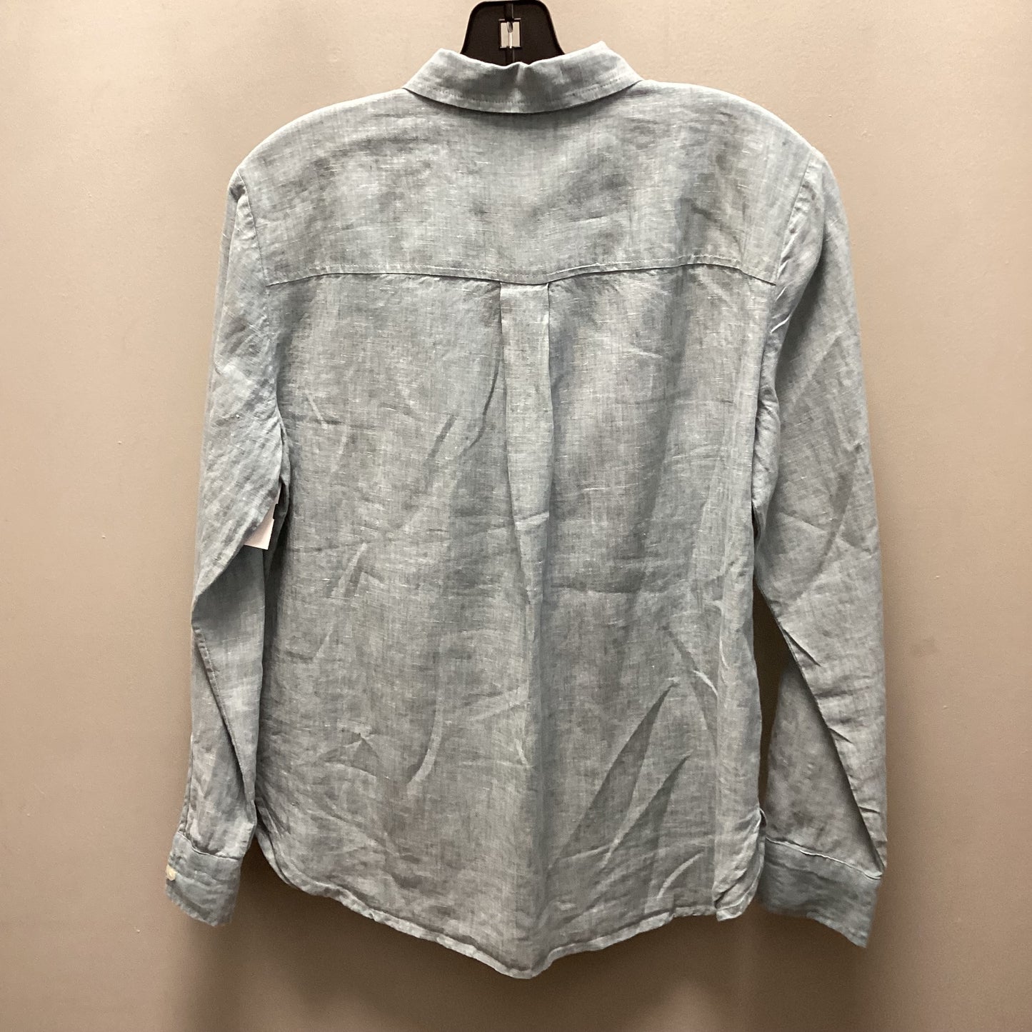 Blouse Long Sleeve By Loft In Blue, Size: S