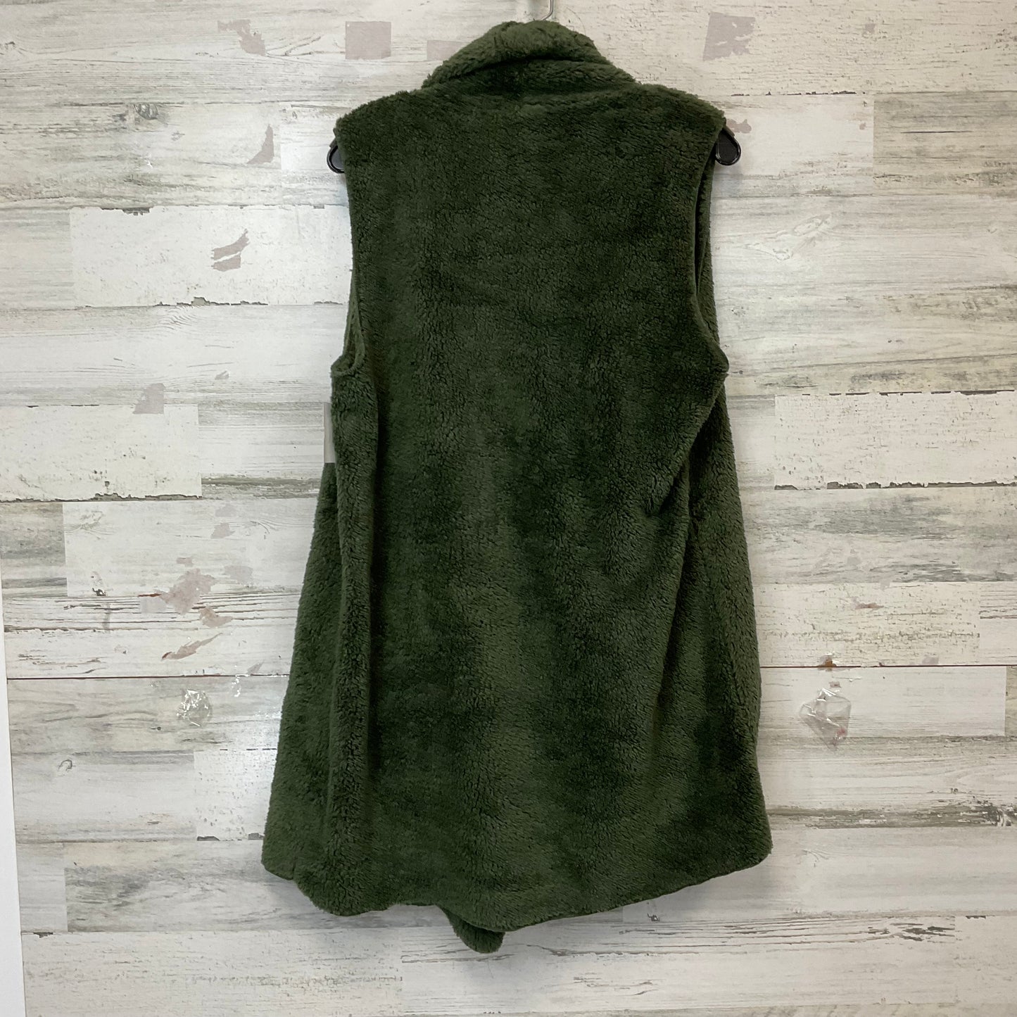 Vest Faux Fur & Sherpa By Cherish In Green, Size: M