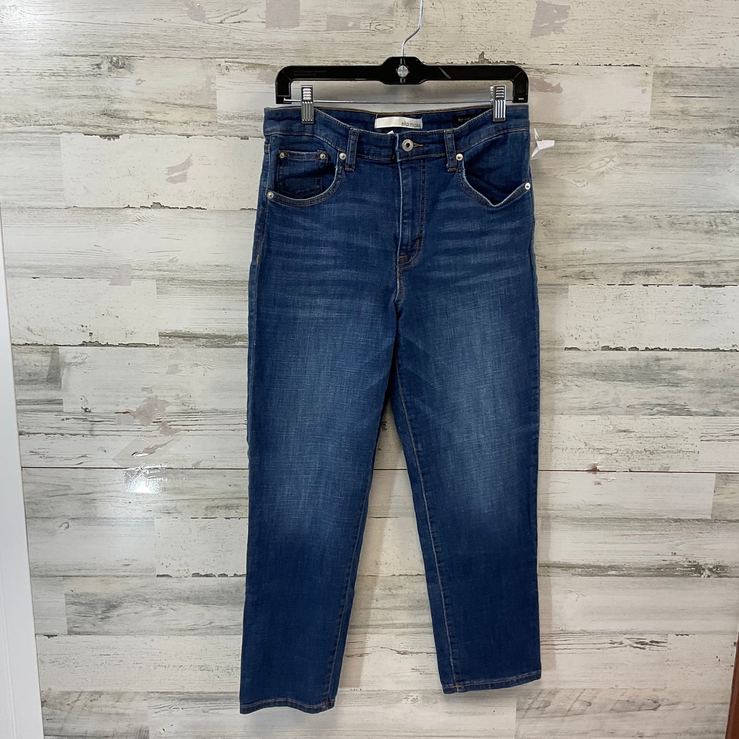 Jeans Straight By Ella Moss In Blue Denim, Size: 8