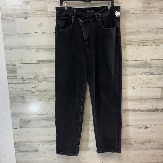 Jeans Straight By Risen In Black Denim, Size: 1x