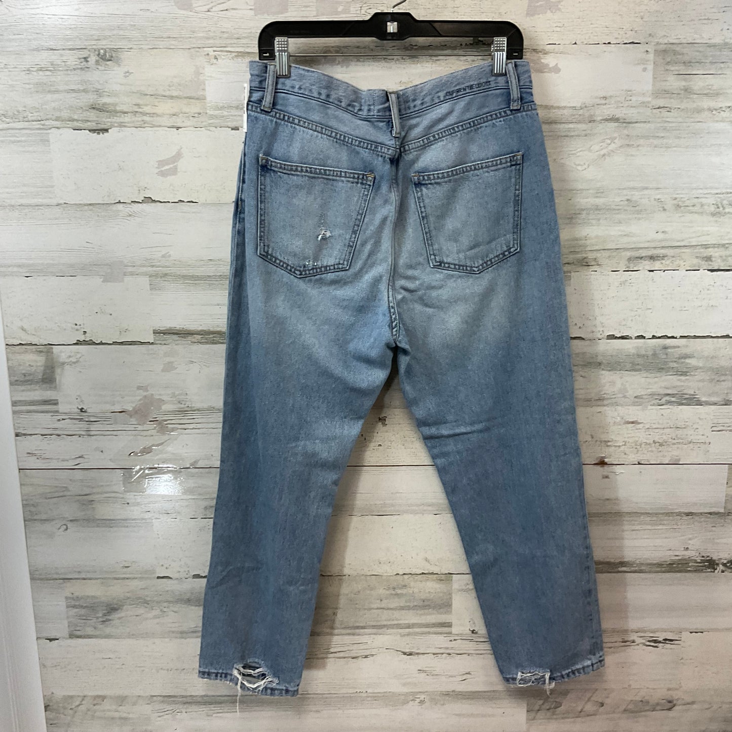 Jeans Straight By Current/elliott In Blue Denim, Size: 12