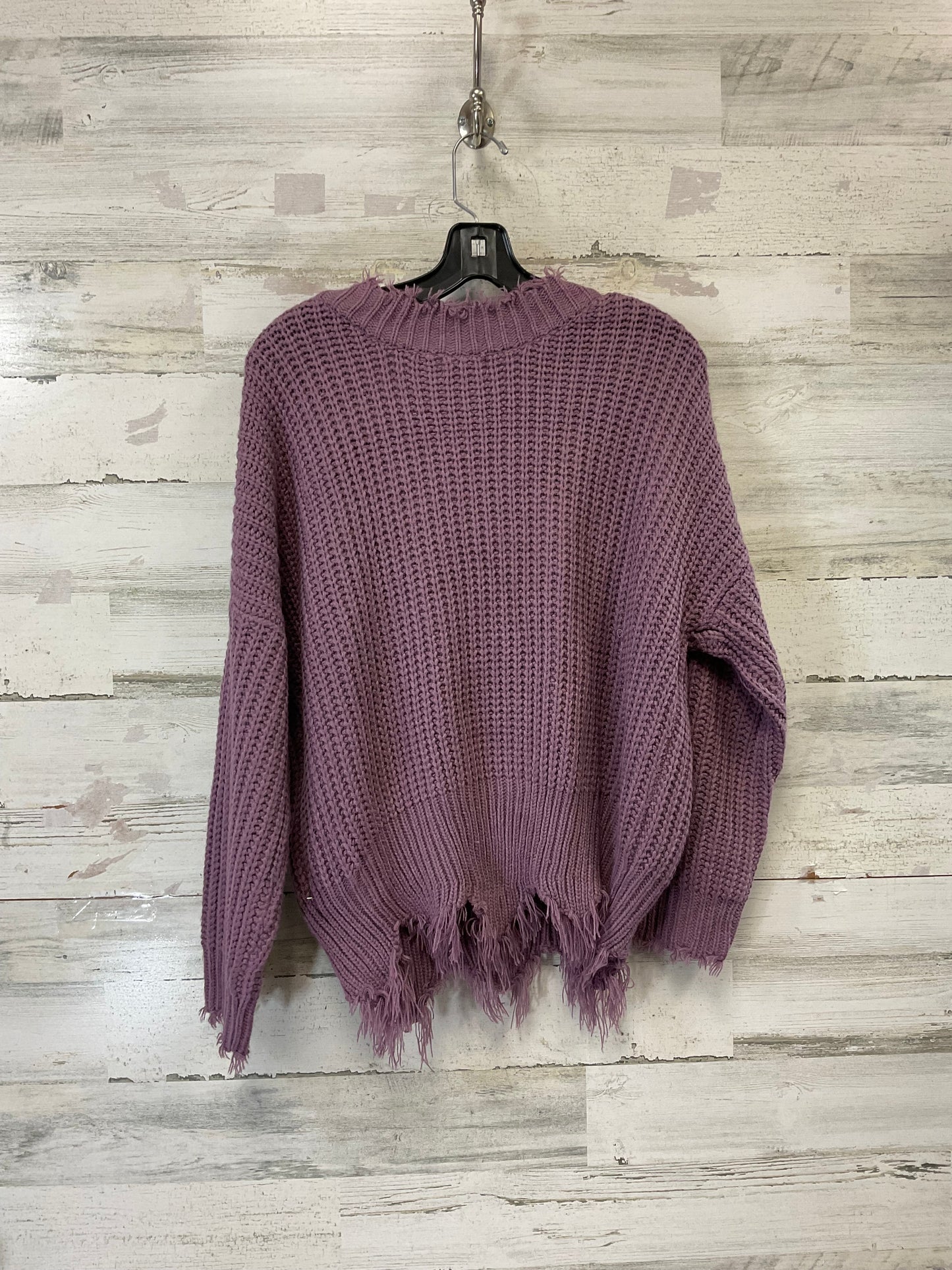 Sweater By Main Strip In Purple, Size: S