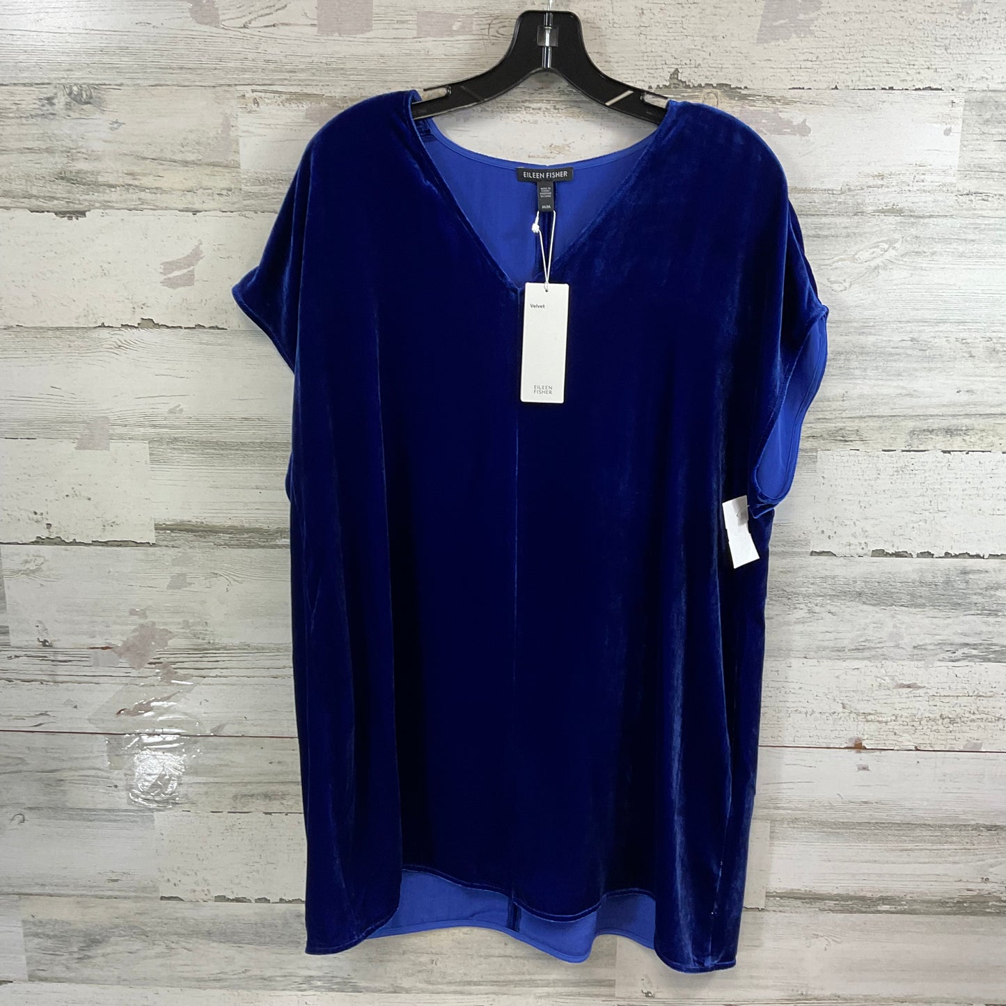 Top Short Sleeve By Eileen Fisher In Blue, Size: M