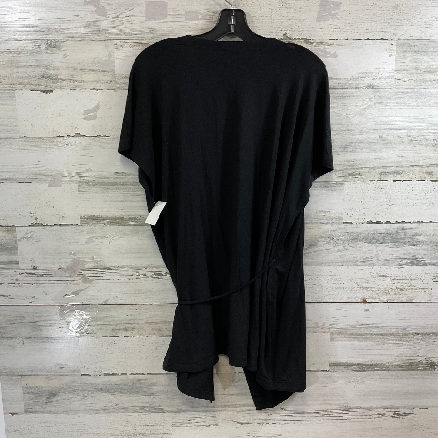 Top Short Sleeve By Eileen Fisher In Black, Size: 2x